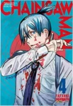 Capa do mangá Chainsaw Man volume 4 escrito por Tatsuki Fujimoto em edição em português