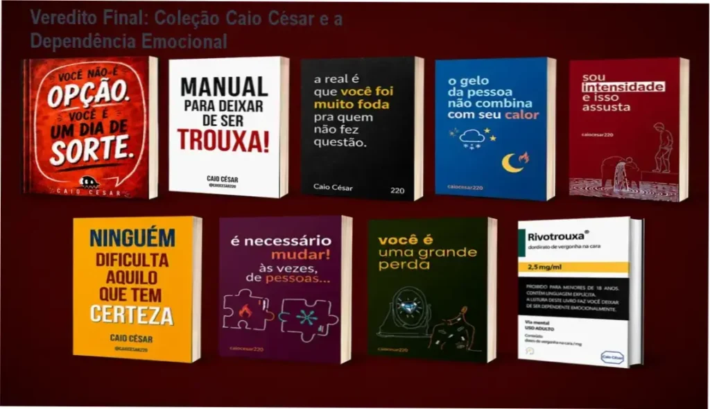 Coleção completa de livros de Caio César: visão interna dos ebooks de autoestima