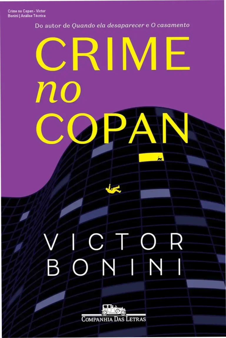 Crime no Copan - Victor Bonini | Análise Técnica 16 Capa do livro Crime no Copan de Victor Bonini, suspense policial urbano