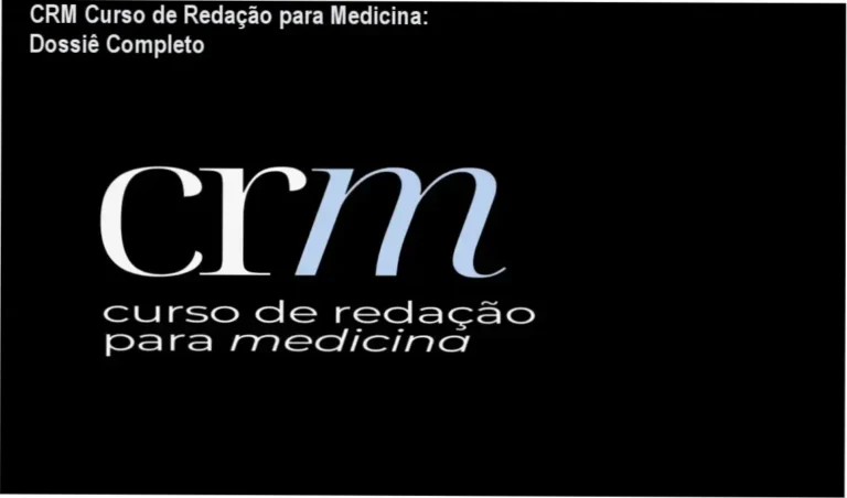 CRM Curso de Redação para Medicina: Dossiê Completo 1 CRM Curso de Redação para Medicina por Luma e Ponto: visão interna do método e funcionamento