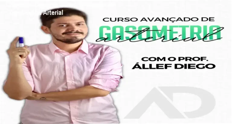 Veredito Técnico: Curso Avançado de Gasometria Arterial 1 Curso Avançado de Gasometria Arterial de Állef Diego Bonfim: visão interna da plataforma e módulos