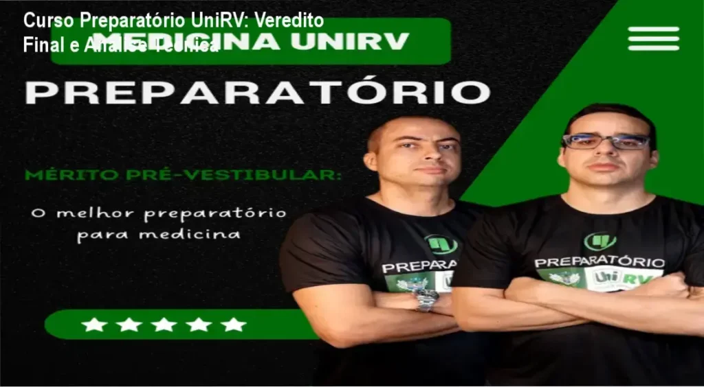 Curso Preparatório para a UNIRV da Mérito Acompanhamento Escolar: visão interna da plataforma e funcionamento