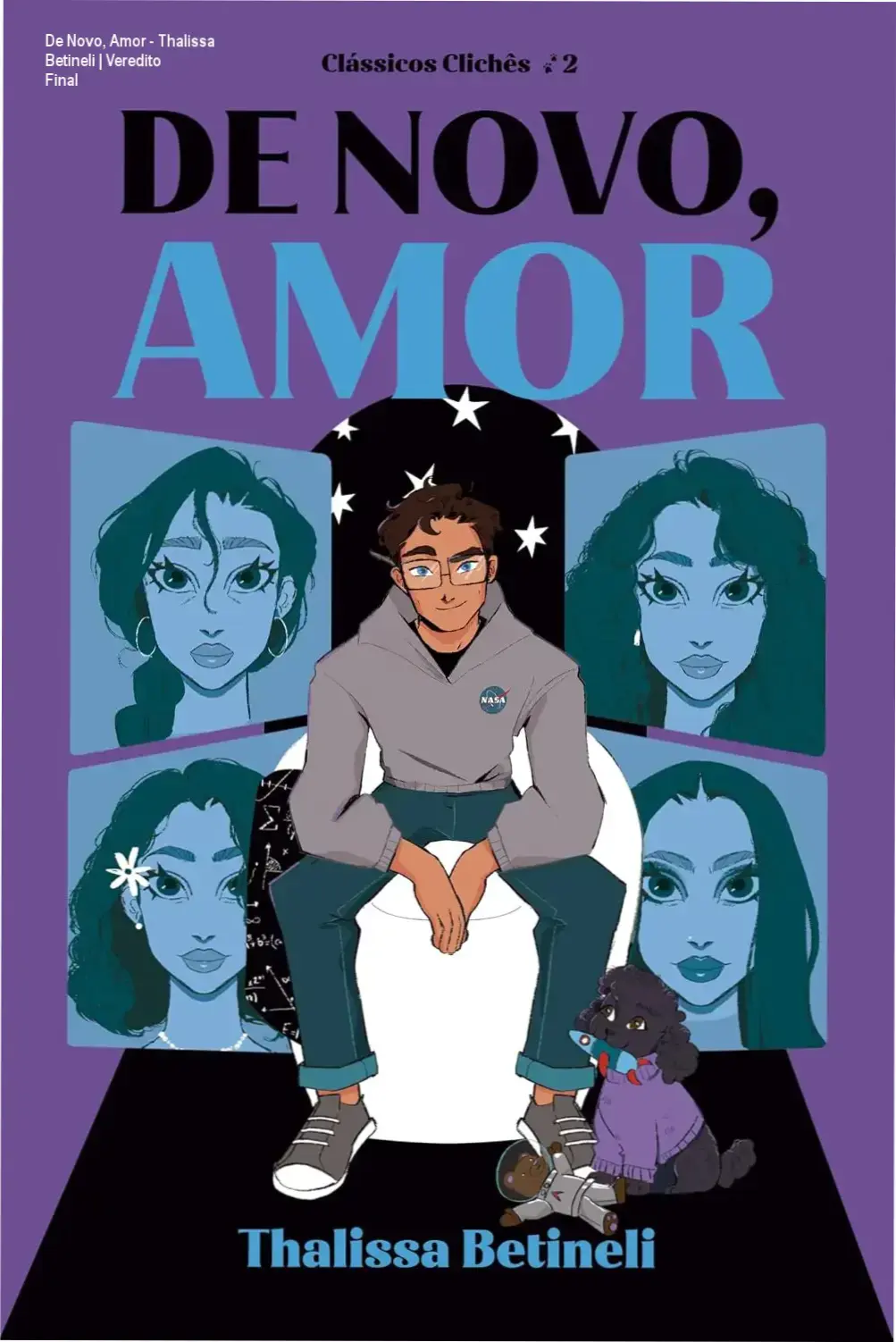 De Novo, Amor - Thalissa Betineli | Veredito Final 1 Capa do ebook De Novo, Amor de Thalissa Betineli destacando o romance e o destino