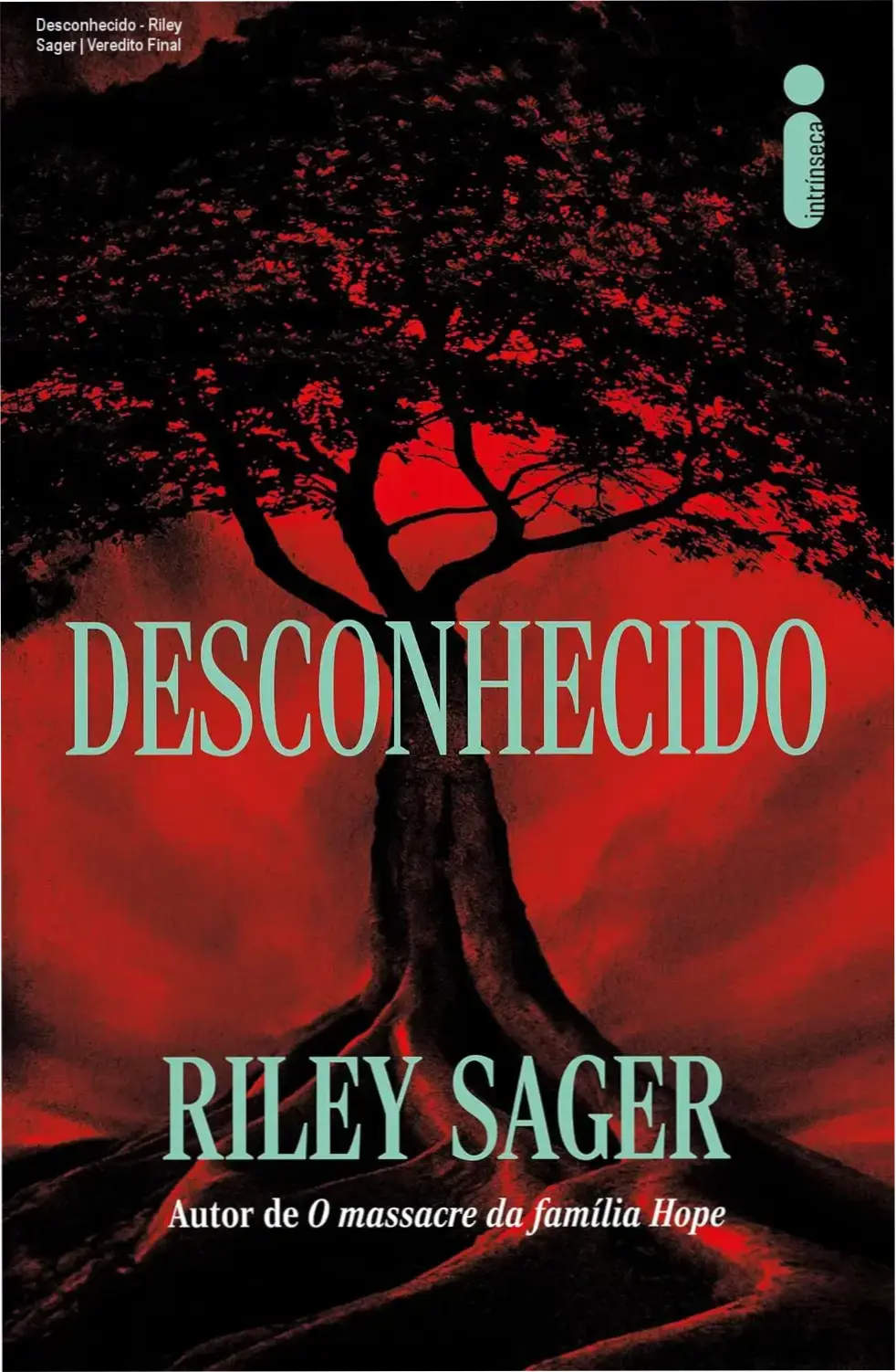 Desconhecido - Riley Sager | Veredito Final 1 Capa do eBook Desconhecido de Riley Sager com elementos de mistério e suspense