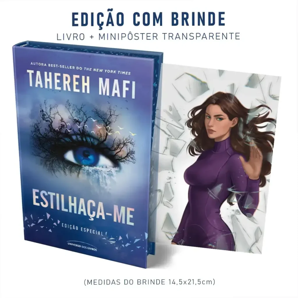 Estilhaça-me - Tahereh Mafi | Análise da Edição de Luxo 1 Capa da Edição de Luxo Limitada do livro Estilhaça-me de Tahereh Mafi