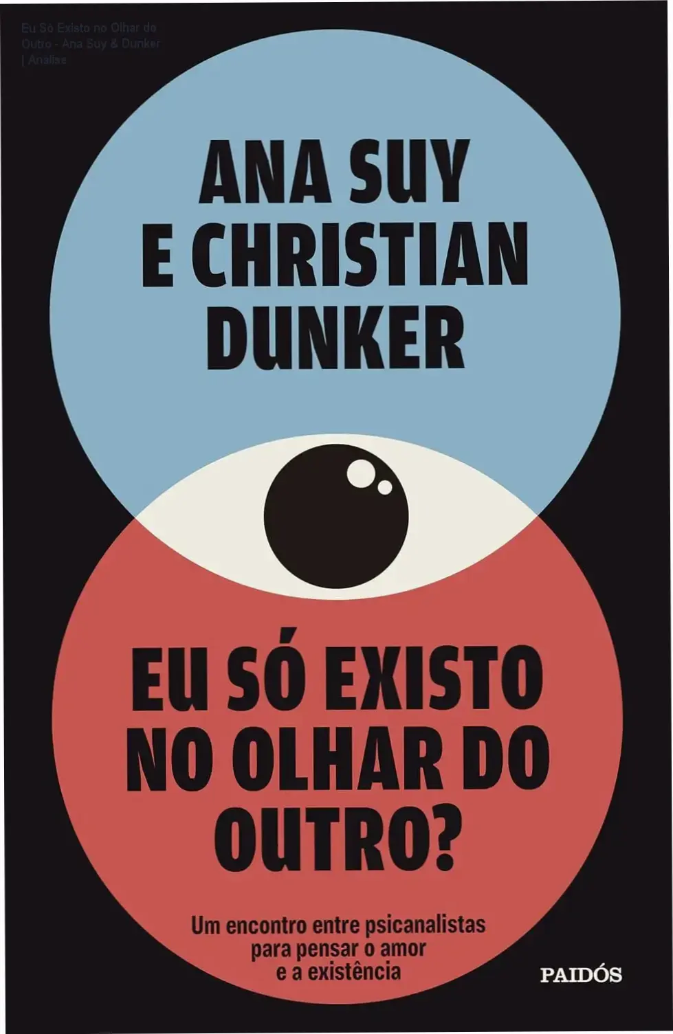 Capa do livro Eu só existo no olhar do outro de Ana Suy e Christian Dunker em formato digital