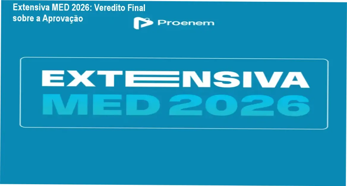 Extensiva MED 2026: Veredito Final sobre a Aprovação 1 Extensiva MED 2026 do Grupo Pro: visão interna do funcionamento e materiais