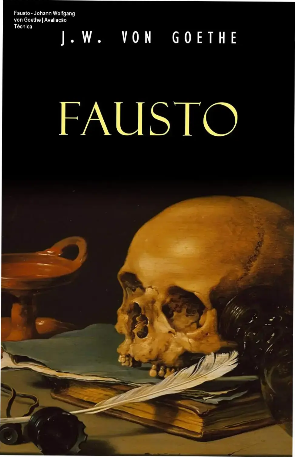 Fausto - Johann Wolfgang von Goethe | Avaliação Técnica 1 Capa do eBook Fausto de Johann Wolfgang von Goethe em dispositivo Kindle
