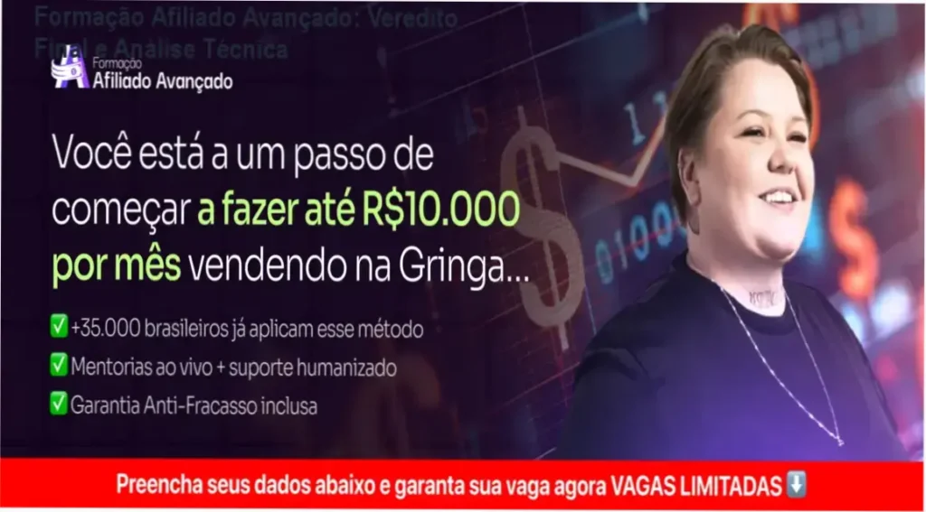 Formação Afiliado Avançado Taynã Gauche bastidores e funcionamento do método