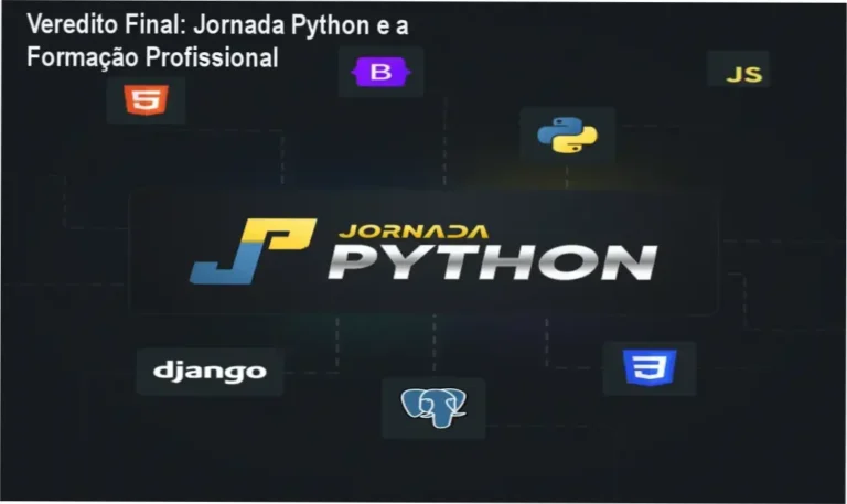 Veredito Final: Jornada Python e a Formação Profissional 10 Jornada Python de Vinícius Ramos: visão interna do dashboard e módulos do curso