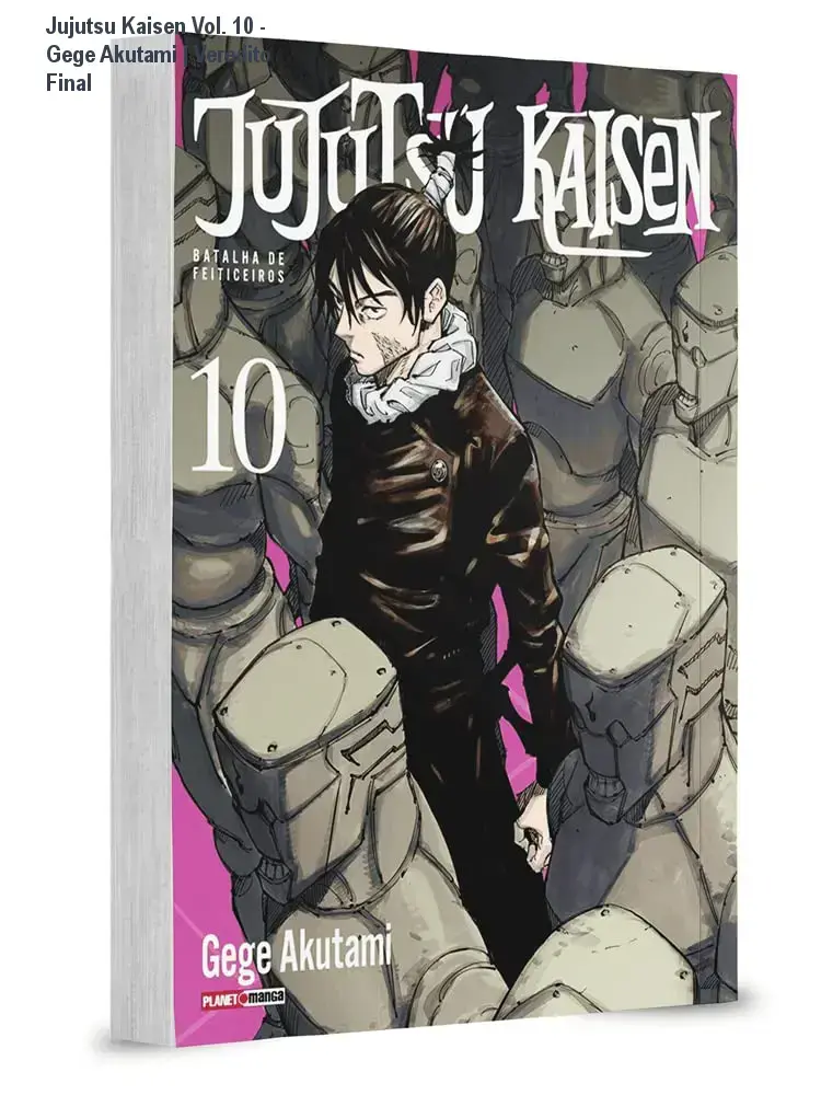 Capa do mangá Jujutsu Kaisen Volume 10 Batalha de Feiticeiros de Gege Akutami