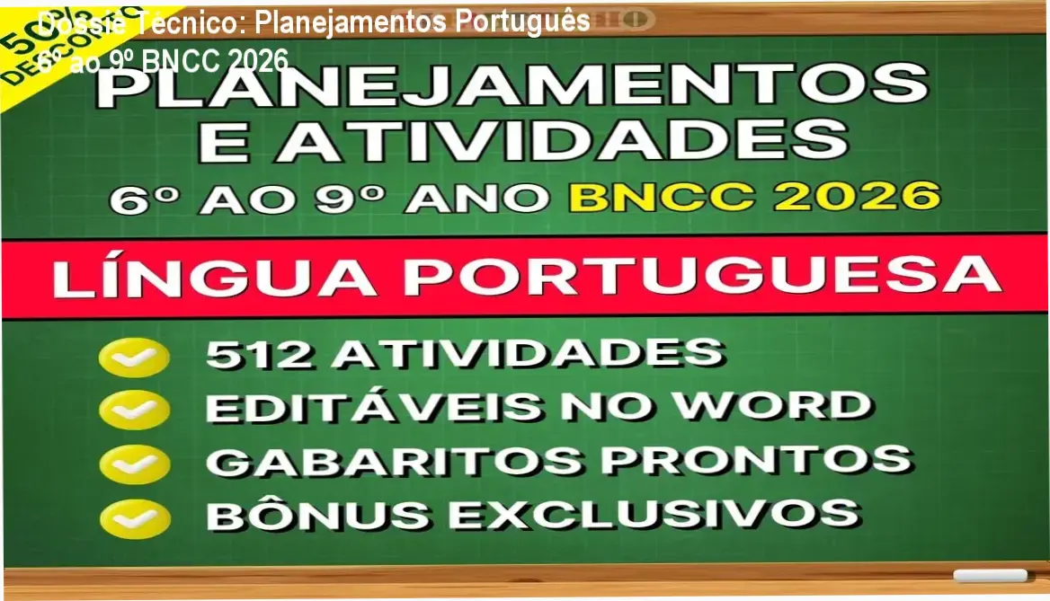 Língua Portuguesa Alfabetinho: visão interna dos planejamentos BNCC 2026