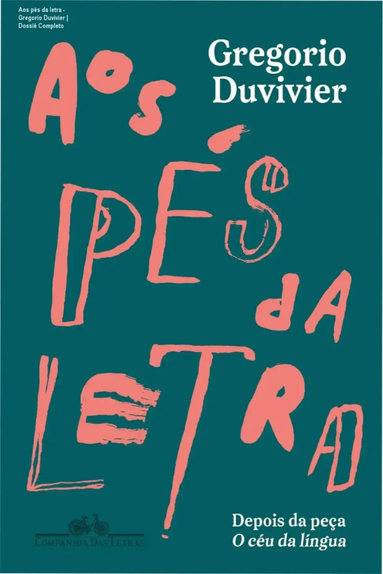 Capa do livro Aos pés da letra de Gregorio Duvivier sobre curiosidades da língua portuguesa