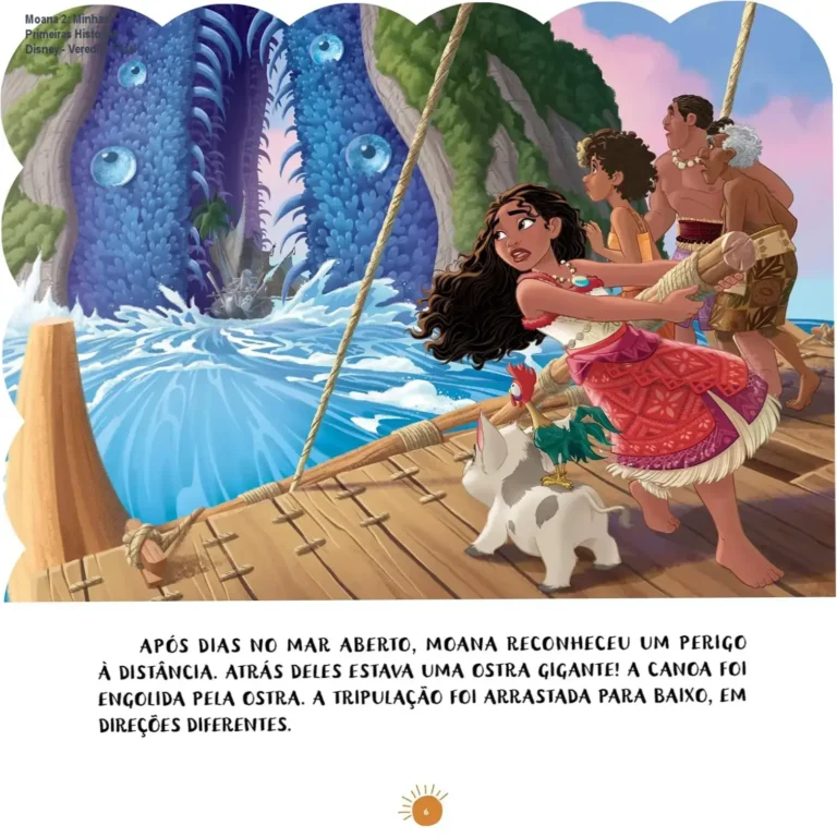 Moana 2: Minhas Primeiras Histórias Disney - Veredito Final 15 Capa do livro Minhas primeiras histórias Disney Moana 2 para leitura infantil