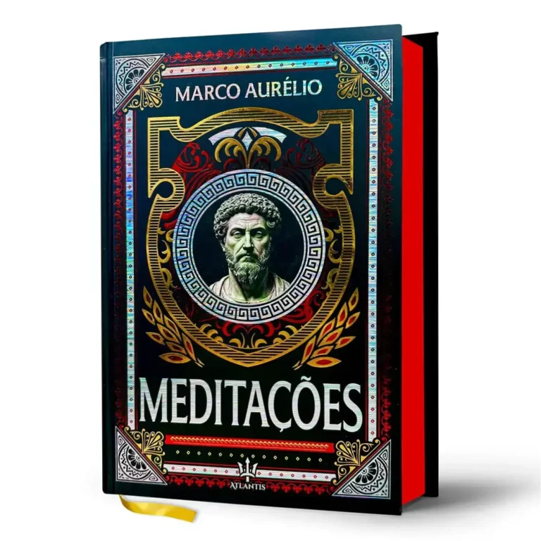 Meditações - Marco Aurélio: Veredito Final da Edição de Luxo 18 Livro Meditações de Marco Aurélio edição de luxo com capa dura e detalhes em hot stamping