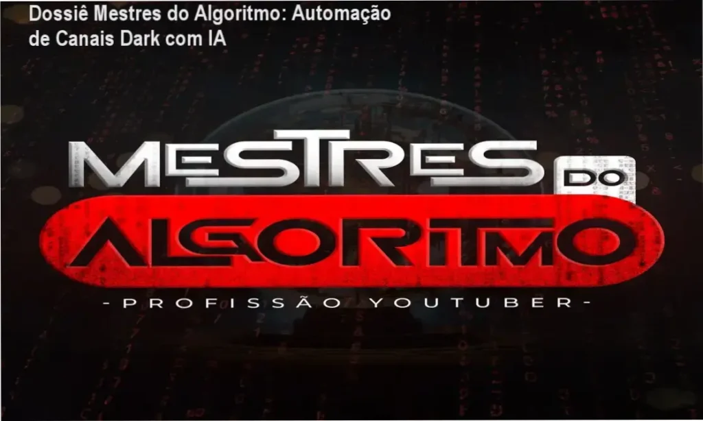 Dossiê Mestres do Algoritmo: Automação de Canais Dark com IA 1 Mestres do Algoritmo Caio Ferreira: visão interna da área de membros e módulos de automação