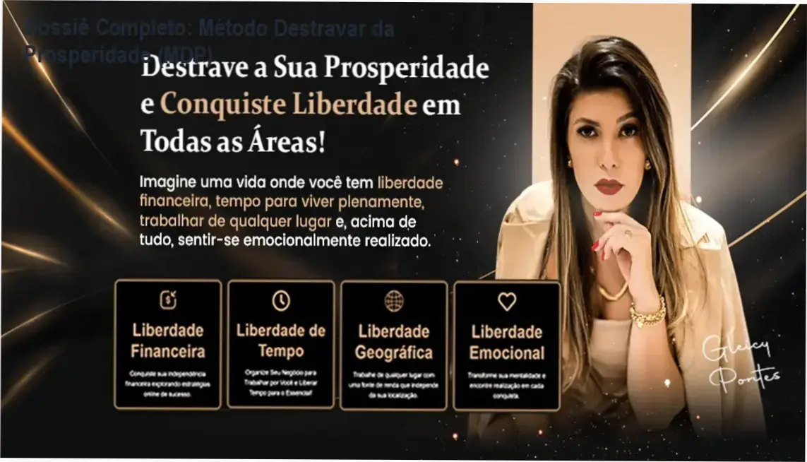 Dossiê Completo: Método Destravar da Prosperidade (MDP) 1 Método Destravar da Prosperidade de Gleicy Pontes: visão interna do curso e funcionamento