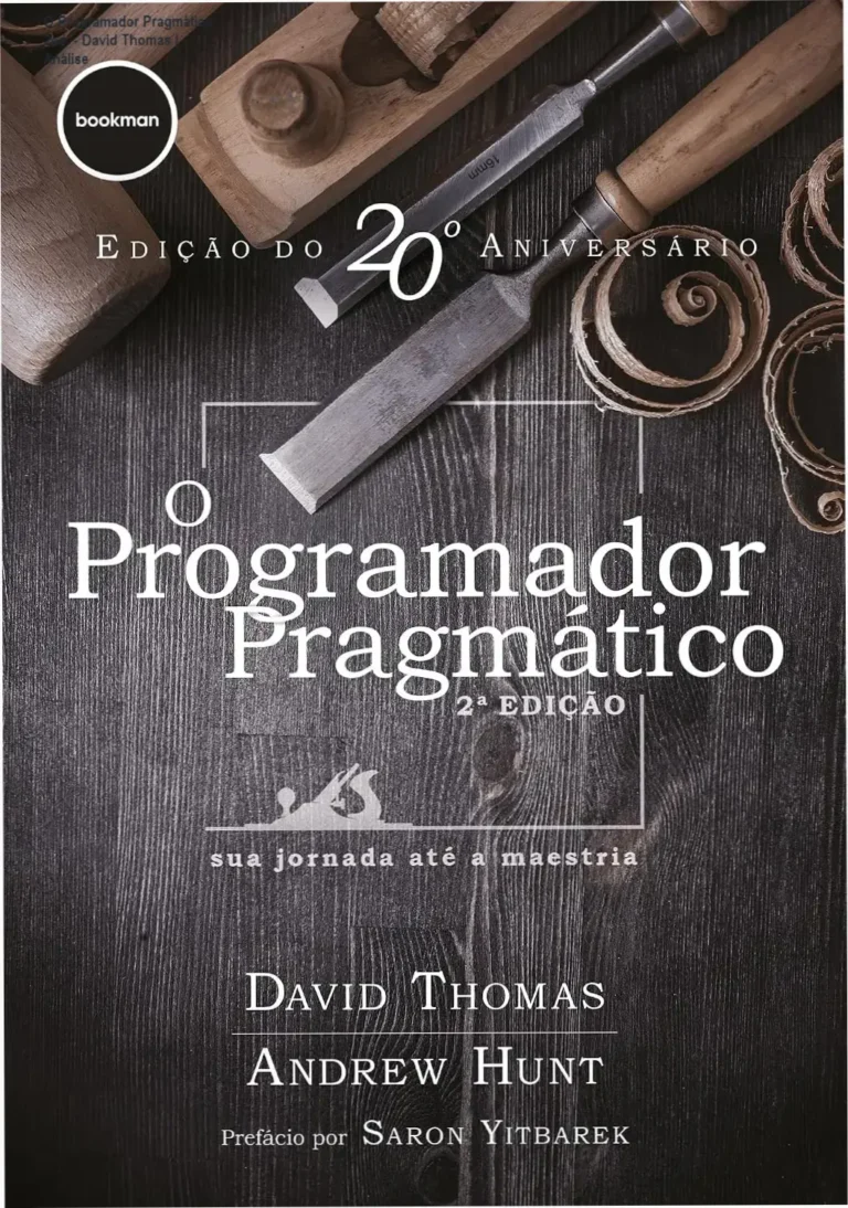 Capa do livro O Programador Pragmático 2ª edição para desenvolvedores de software