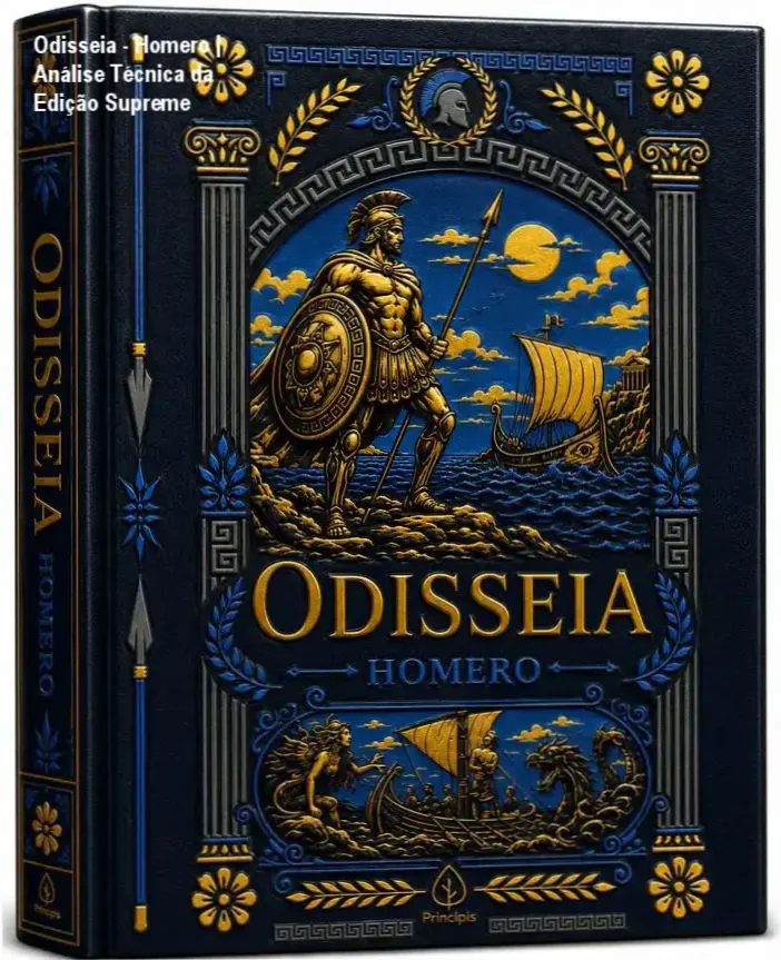 Odisseia - Homero | Análise Técnica da Edição Supreme 1 Livro Odisseia de Homero Edição Supreme Capa Dura com Alto Relevo