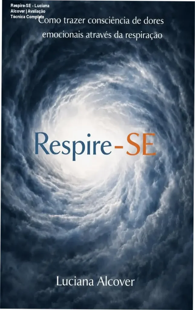Respire-SE - Luciana Alcover | Avaliação Técnica Completa 1 Capa do ebook Respire-SE de Luciana Alcover sobre consciência de dores emocionais e respiração