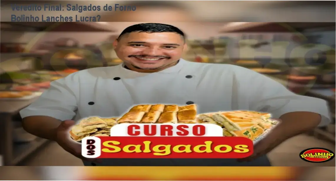 Veredito Final: Salgados de Forno Bolinho Lanches Lucra? 1 Curso Salgados de Forno Bolinho Lanches bastidores e visão interna do conteúdo