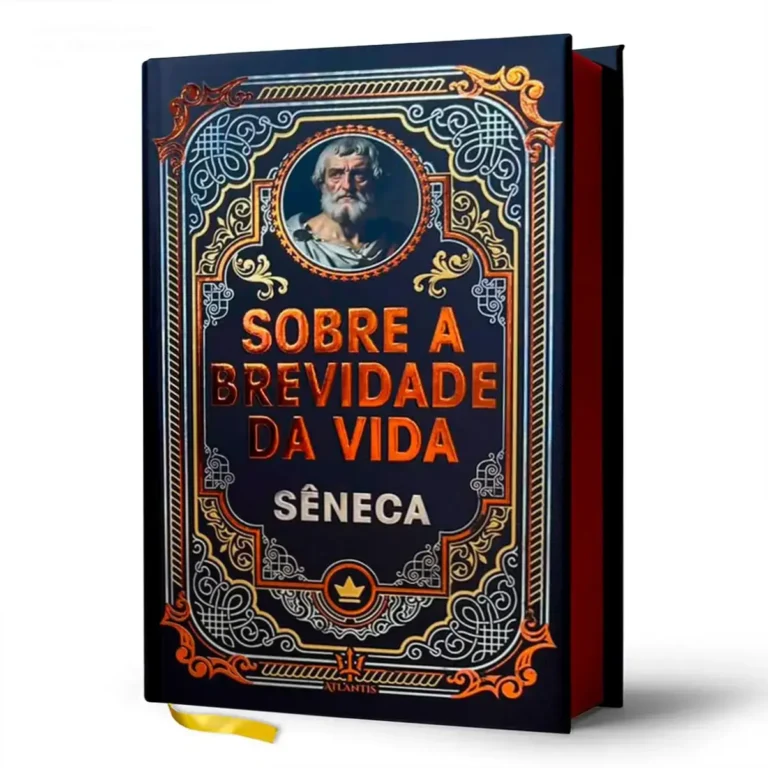 Sobre a Brevidade da Vida - Sêneca | Veredito Final 2 Livro Sobre a Brevidade da Vida de Sêneca em edição de luxo capa dura com detalhes em hot stamping