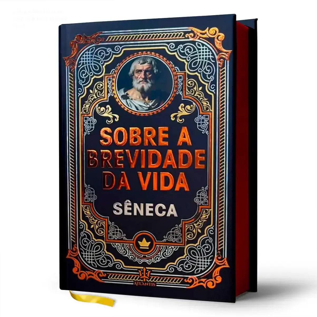 Sobre a Brevidade da Vida - Sêneca | Veredito Final 1 Livro Sobre a Brevidade da Vida de Sêneca em edição de luxo capa dura com detalhes em hot stamping