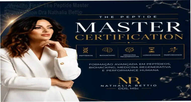 Veredito Final: The Peptide Master Certification Dra Nathalia Bettio 17 Dra Nathalia Bettio The Peptide Master Certification bastidores e visão interna da plataforma