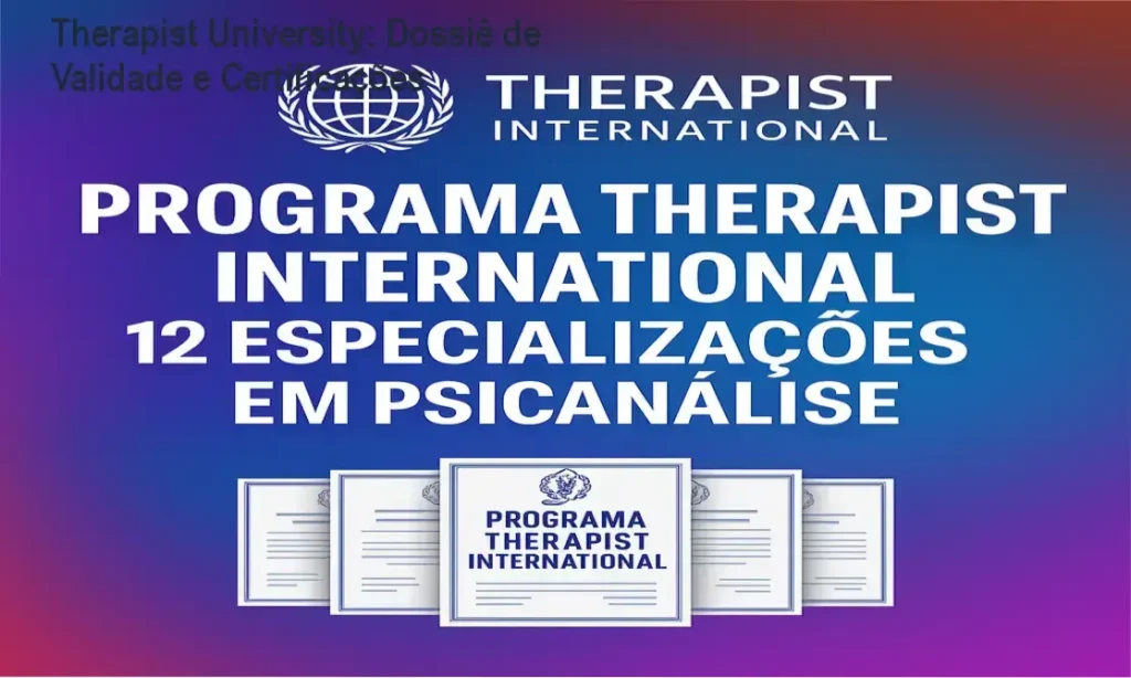 Therapist University: Dossiê de Validade e Certificações 1 Therapist University: bastidores da plataforma e funcionamento do curso