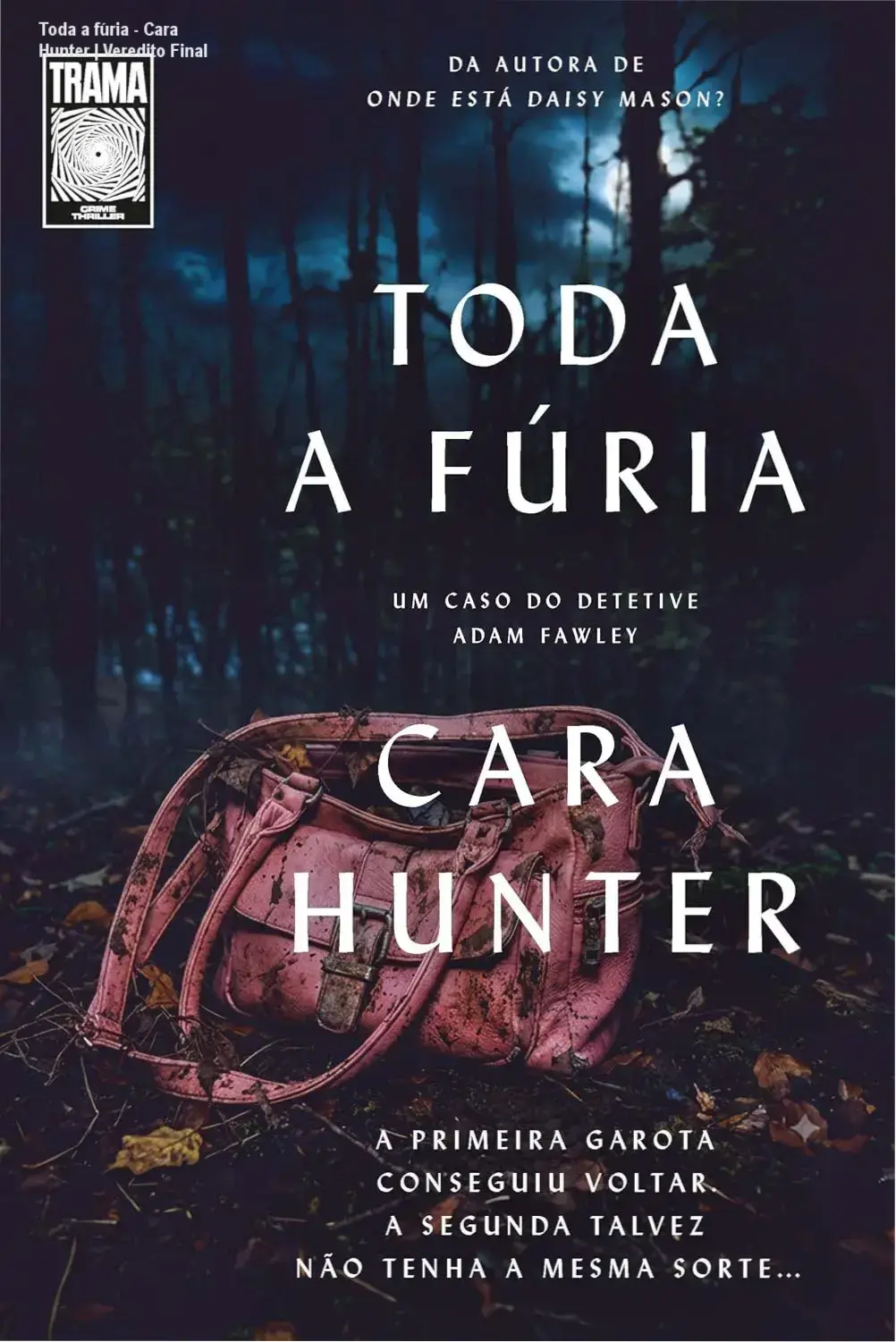 Toda a fúria - Cara Hunter | Veredito Final 1 Capa do livro Toda a fúria de Cara Hunter, suspense policial