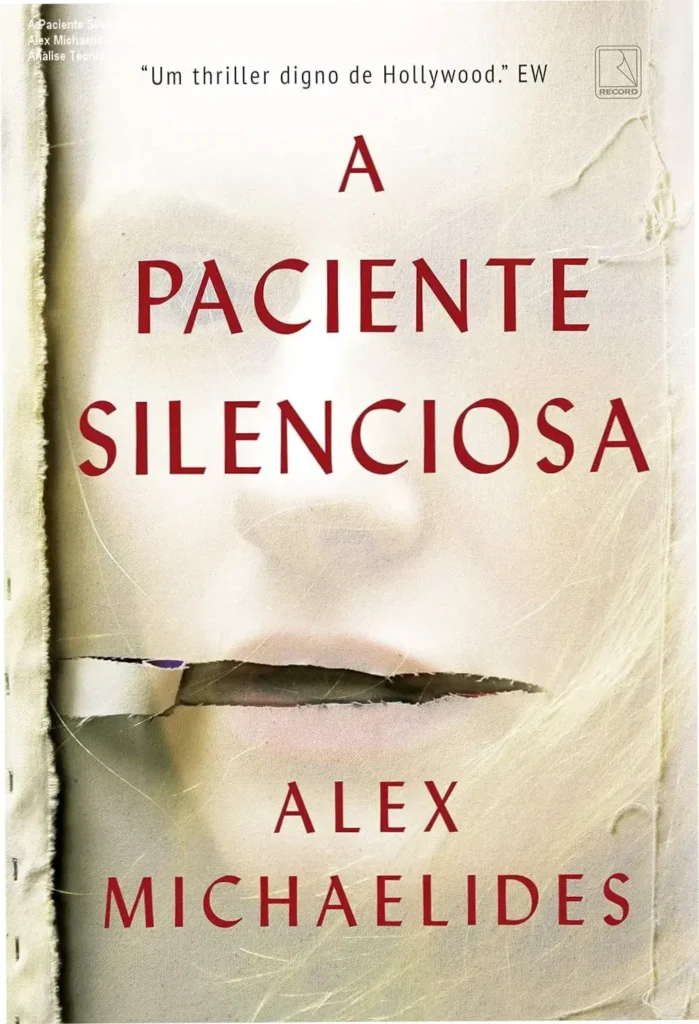 Capa do livro A Paciente Silenciosa de Alex Michaelides em formato ebook
