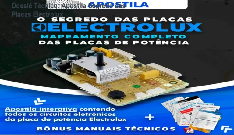 Dossiê Técnico: Apostila Segredo das Placas Electrolux 3 Apostila Segredo das Placas Electrolux de Doglas Hollas com visão interna do mapeamento de circuitos