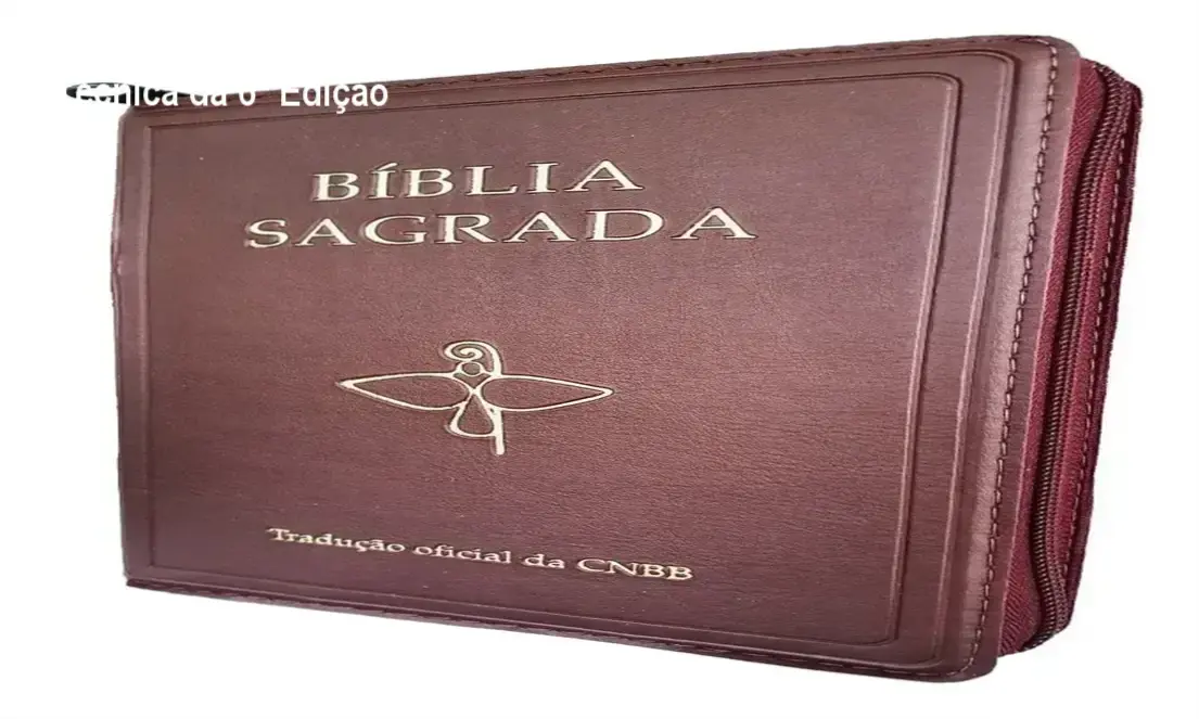 Bíblia Sagrada CNBB Zíper 6ª Edição com capa em couro sintético