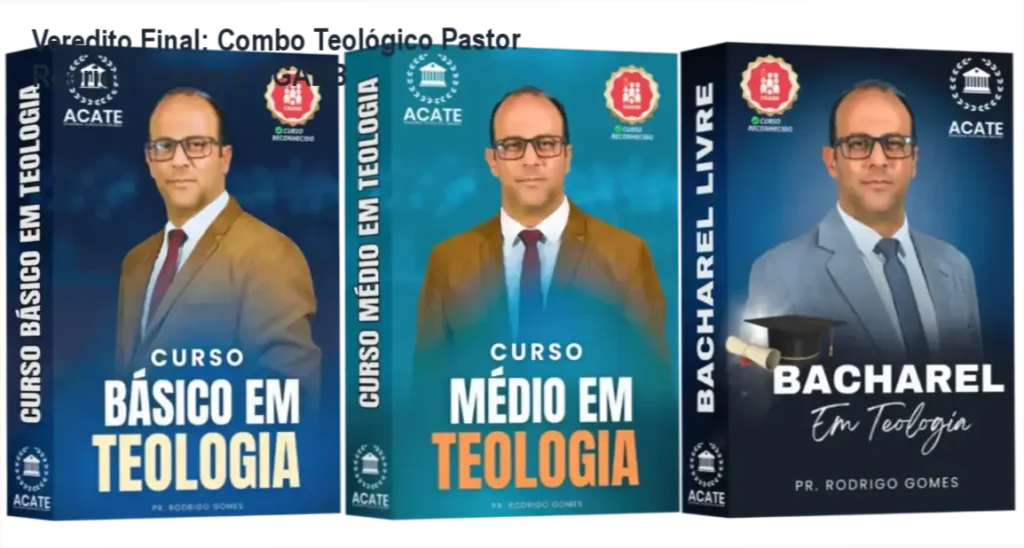 Veredito Final: Combo Teológico Pastor Rodrigo Gomes e CGADB 1 Combo Teológico Pastor Rodrigo Gomes: visão interna da plataforma e módulos de estudo