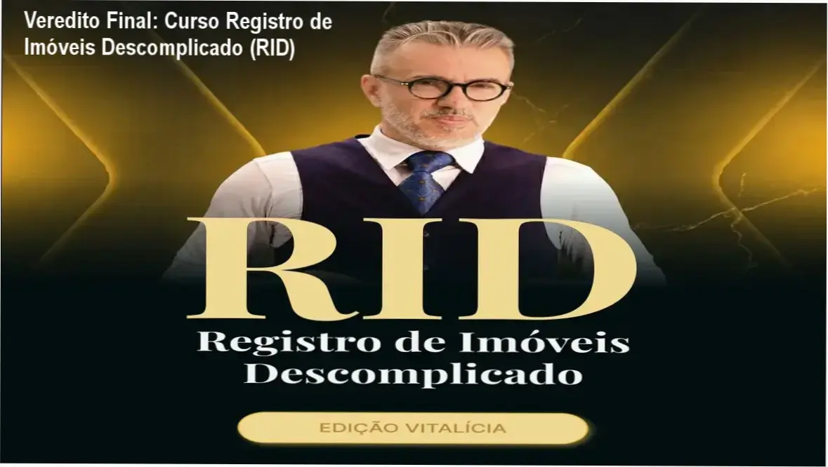 Veredito Final: Curso Registro de Imóveis Descomplicado (RID) 1 Curso Registro de Imóveis Descomplicado do Professor Marcos Salomão: bastidores e funcionamento da plataforma