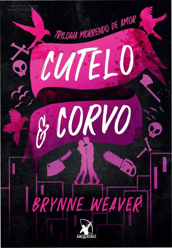 Capa do livro Cutelo e Corvo de Brynne Weaver, destaque do gênero dark romance