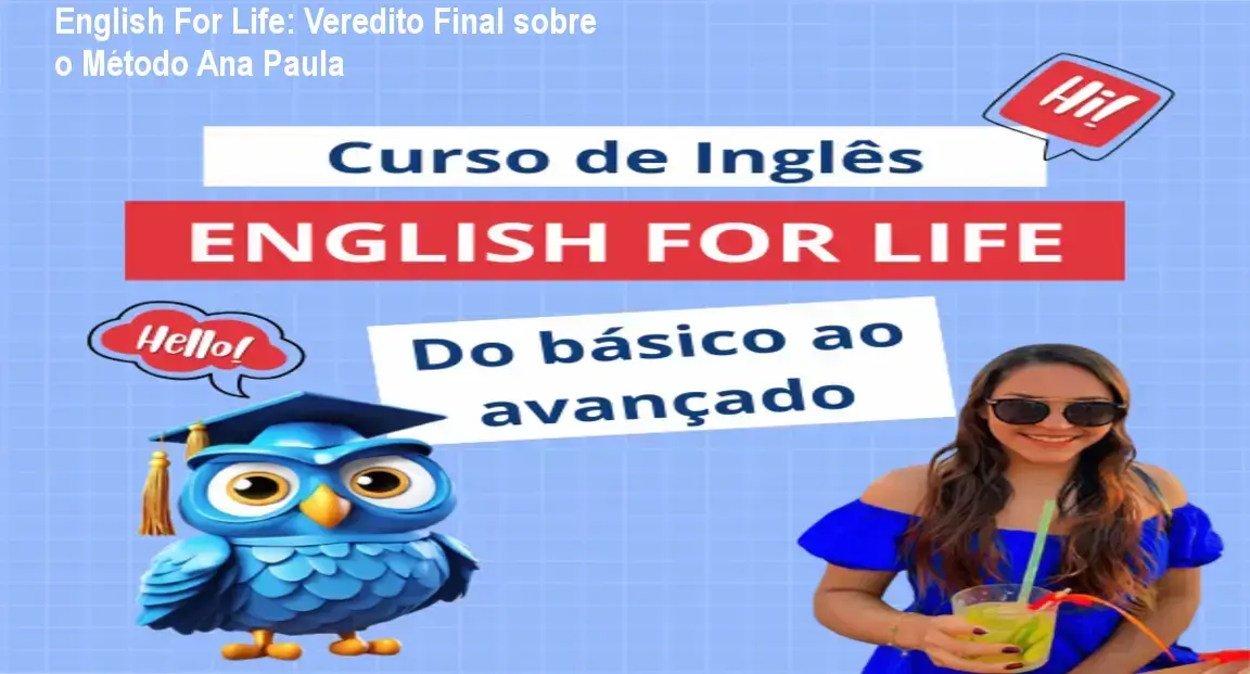 Curso English For Life da Prof. Ana Paula: visão interna da plataforma e módulos de ensino