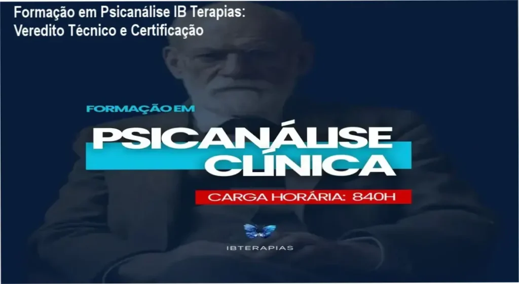 Formação em Psicanálise IB Terapias: Veredito Técnico e Certificação 1 Formação em Psicanálise Clínica IB Terapias de João Barros visão interna da plataforma e módulos