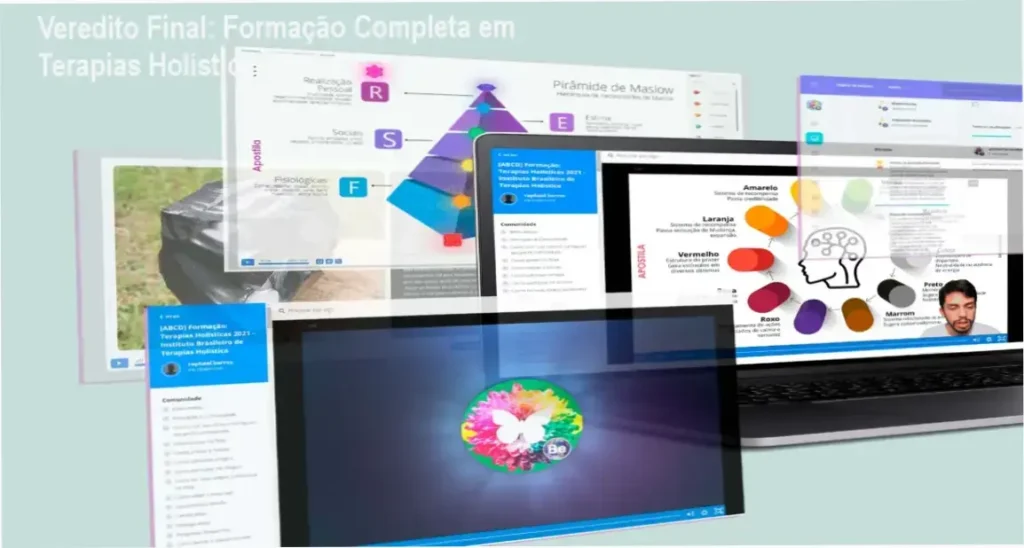 Formação Completa em Terapias Holísticas IB Educação e Tecnologia: visão interna da plataforma e módulos