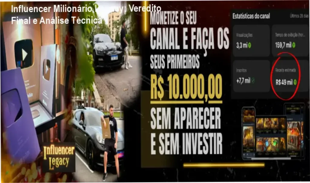 Influencer Milionário Legacy: Veredito Final e Análise Técnica 1 Influencer Milionário Legacy de Tio San: bastidores e visão interna do método de monetização