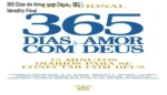 Livro Devocional 365 Dias de Amor com Deus aberto com foco em reflexões cristãs diárias