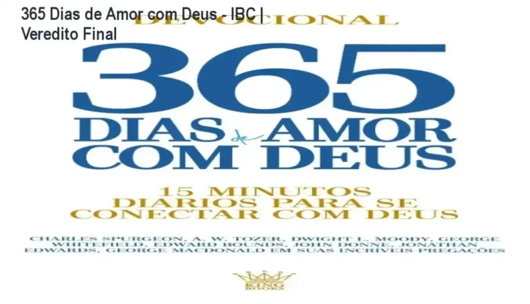 Livro Devocional 365 Dias de Amor com Deus aberto com foco em reflexões cristãs diárias