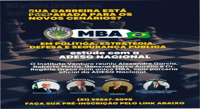 MBA em Política, Estratégia e Defesa: Veredito Técnico 16 MBA em Política, Estratégia, Defesa e Segurança Pública do Instituto Venturo: visão interna da plataforma e módulos