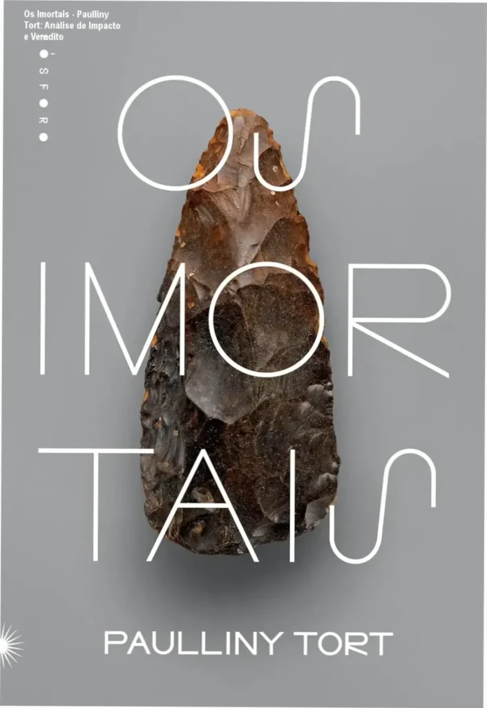 Os Imortais - Paulliny Tort: Análise de Impacto e Veredito 1 Capa do livro Os Imortais de Paulliny Tort evocando a arte rupestre e a era pré-histórica