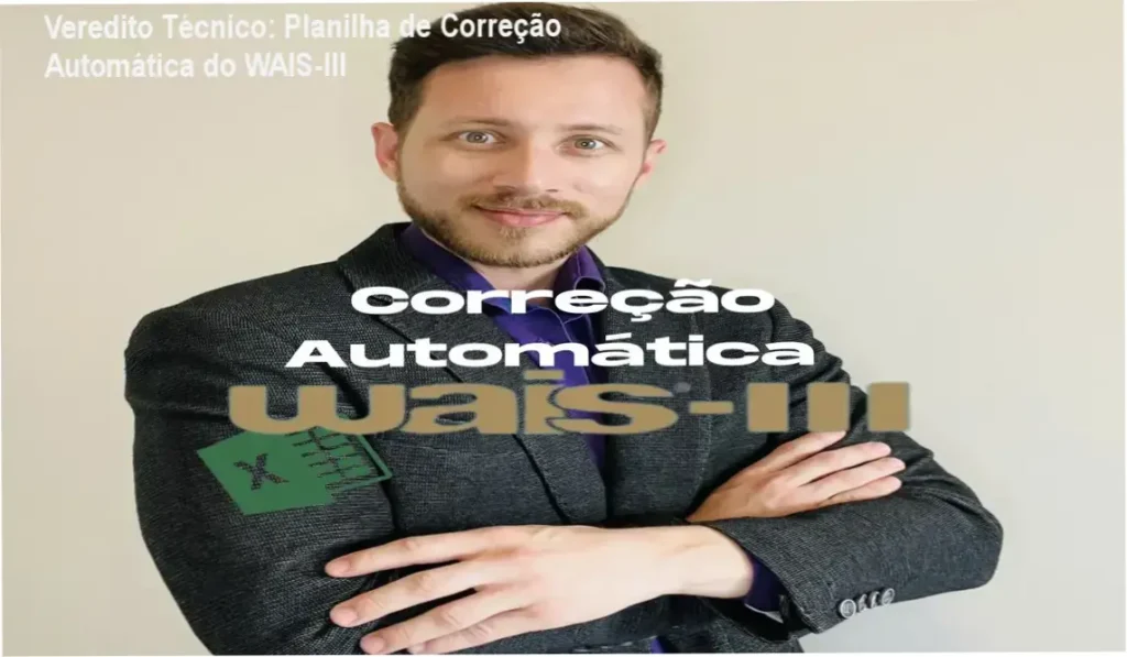 Planilha de Correção Automática do WAIS-III de Caio Moura demonstrando a interface de funcionamento interno