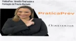 PráticaPrev de Prof. Priscila Machado: visão interna da plataforma e módulos de prática