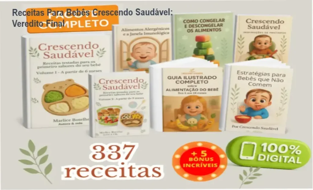 Receitas Para Bebês Crescendo Saudável: Veredito Final 1 Capa do ebook Receitas Para Bebês Crescendo Saudável e guia de introdução alimentar