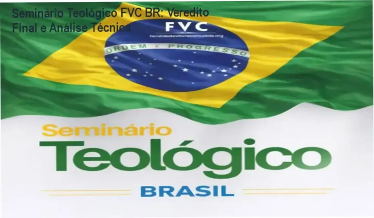 Seminário Teológico FVC BR: Veredito Final e Análise Técnica 11 Seminário Teológico FVC BR da Faculdade Vitória em Cristo: visão interna da plataforma e funcionamento