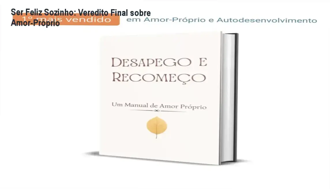 Capa do ebook Aprenda a Ser Feliz Sozinho focado em amor-próprio e autoestima