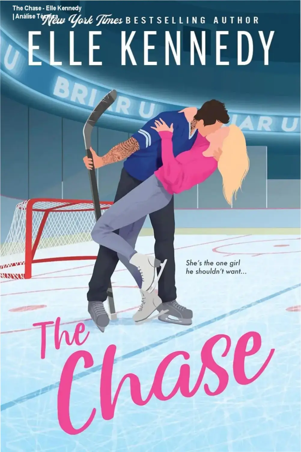 Capa do eBook The Chase de Elle Kennedy, romance college hockey